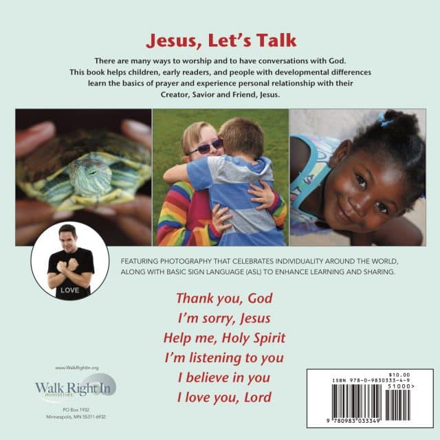 "Jesus, Let's Talk" Back Cover