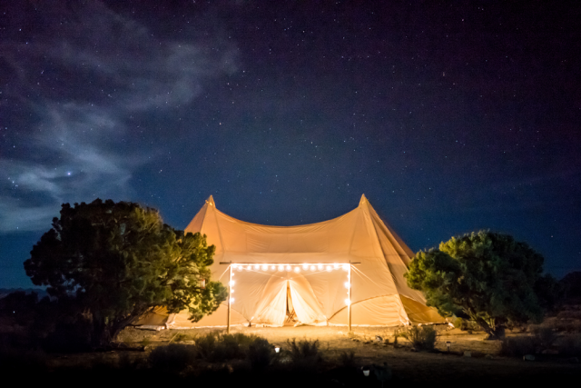 night wedding photo